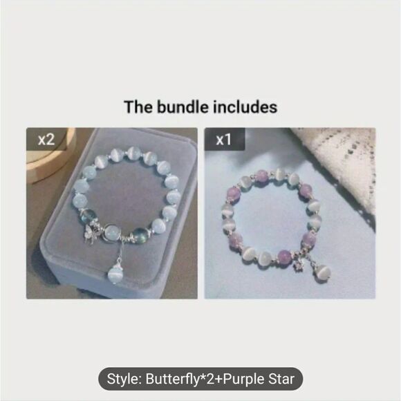 Hello kitty or Butterfly charm bracelet - Picture 10 of 11